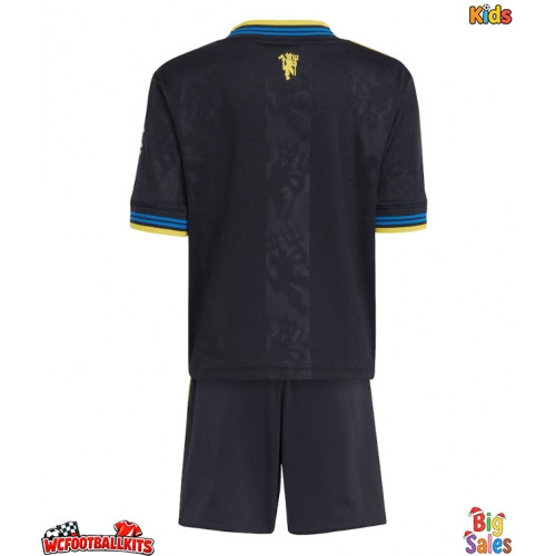 Manchester United Replica Third Stadium Kit for Kids 2025-26 Short Sleeve (+ pants)